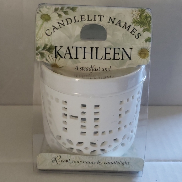 Candlelit Name Votive Kathleen - Picture 1 of 4